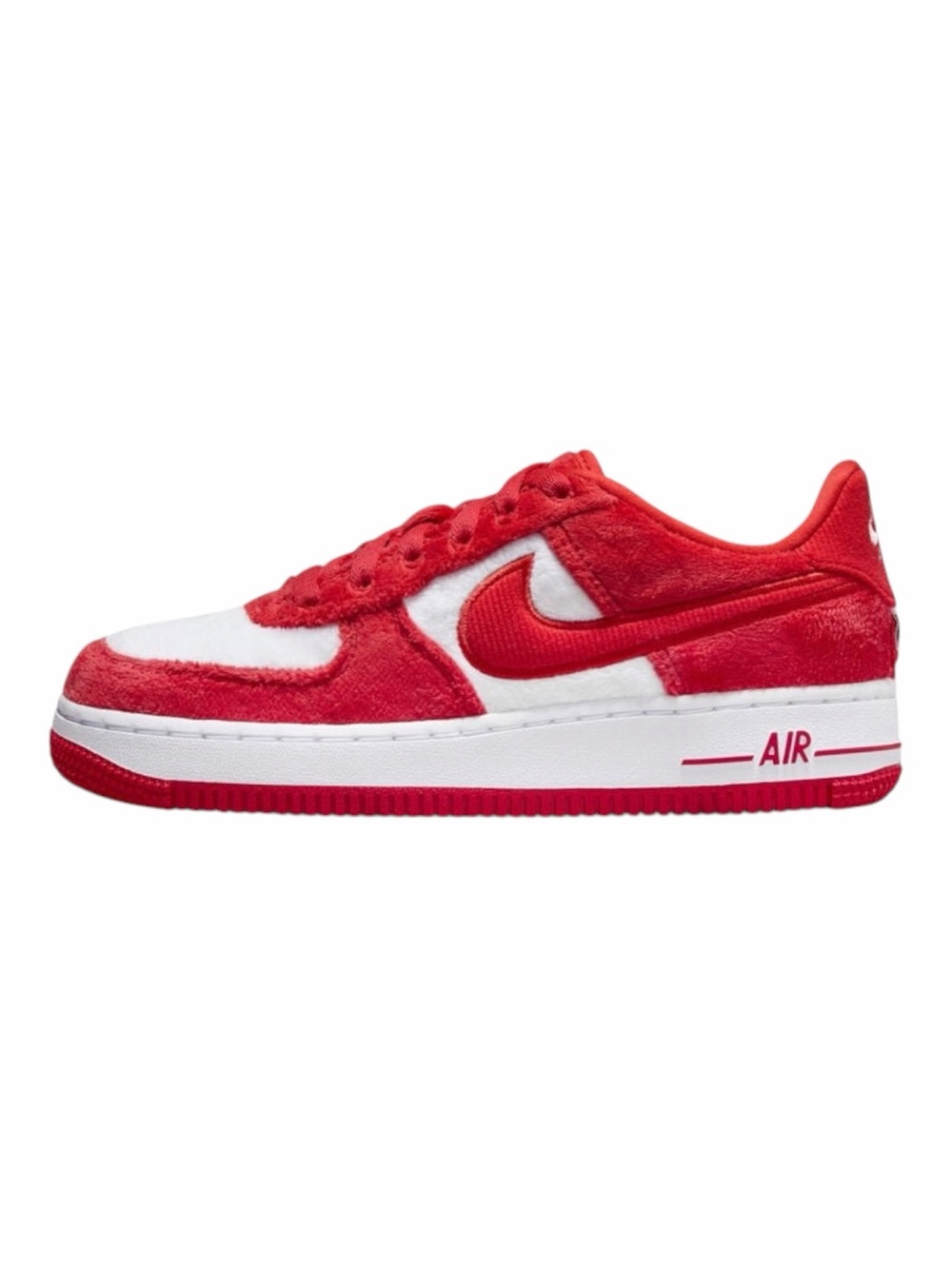 Nike Air Force 1 Fire Red Valentine’s Day Edition Sneakers. Size 6.5Y/Women's 8